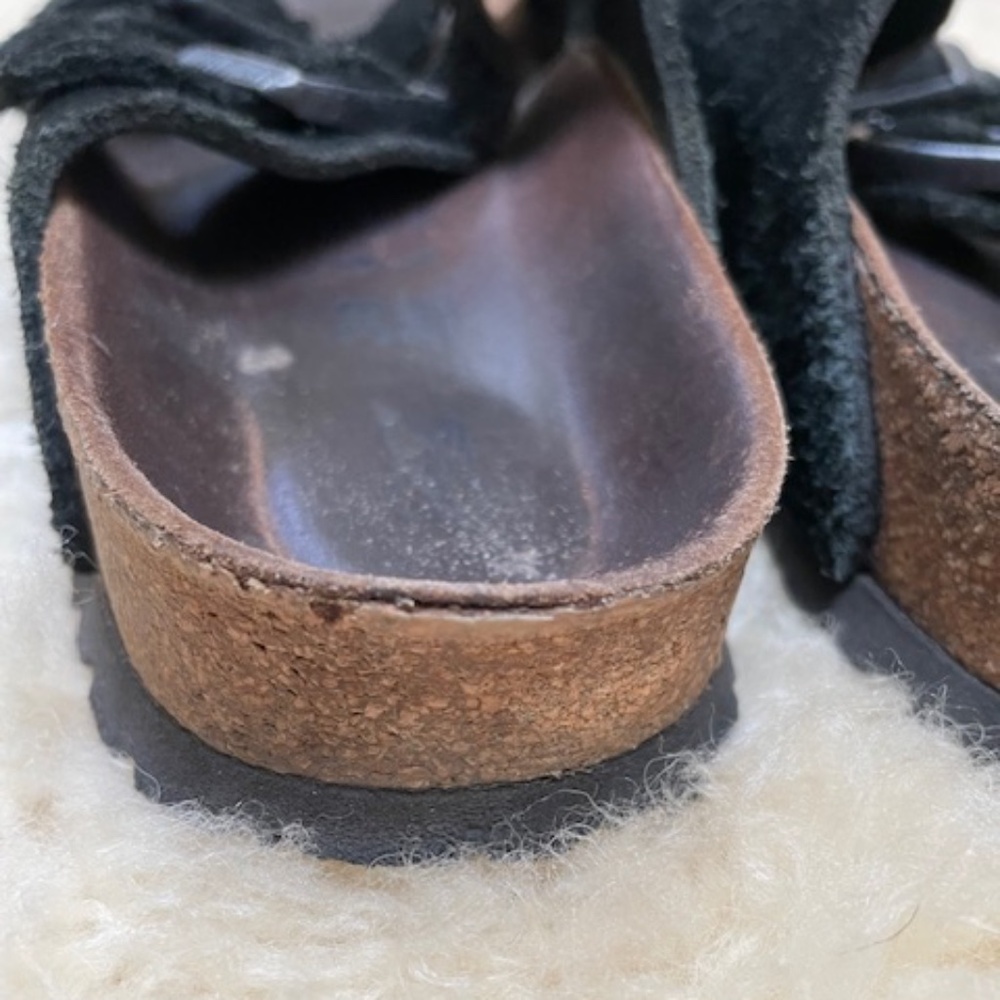 Birkenstock Arizona Softbed Suede Sandal Womens Sz 38 - Picture 7 of 7